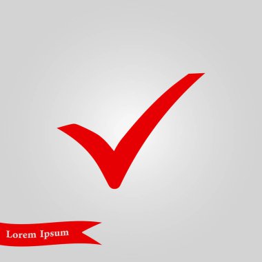 onay işareti simgesi.