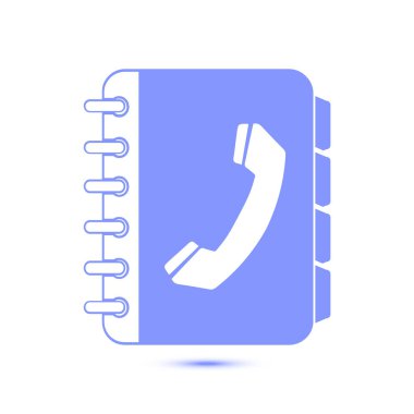 Telefon rehberi simbol.