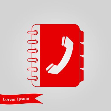 Telefon rehberi simbol.