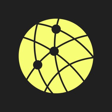 Sosyal ağ vektör simge.