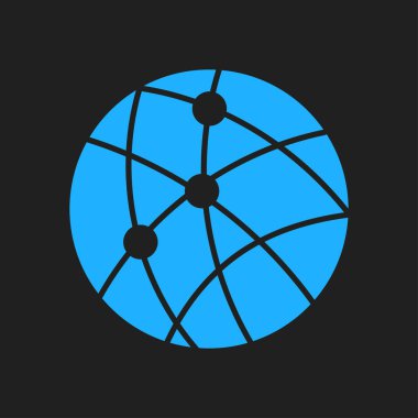 Sosyal ağ vektör simge.