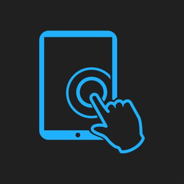 Touchpad işareti simgesi.