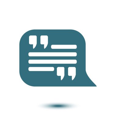 Çift tırnak simgesi.