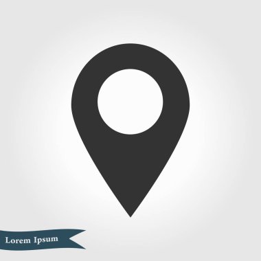 Yer işareti simgesi.