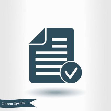 Belge işareti simgesi.