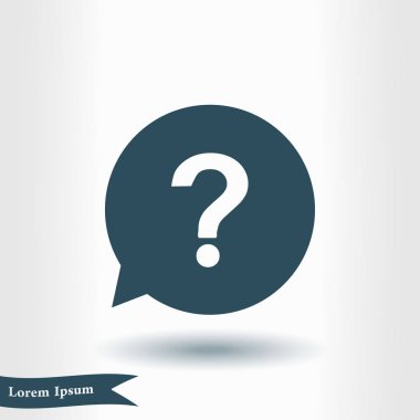 Soru işareti simgesi simgesi.