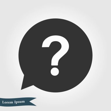 Soru işareti simgesi simgesi.