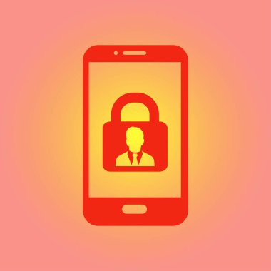 Internet güvenlik kavramı simgesi. Kimlik ve koruma simgesi.