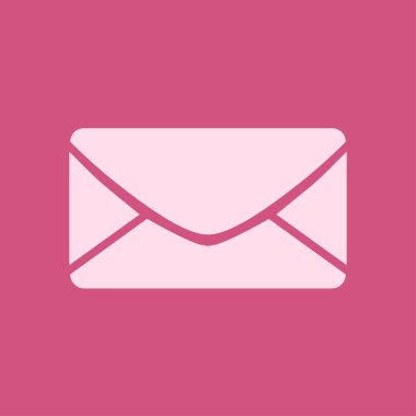 Düz simgesi mektup. Posta simgesi. Vektör simgesi. 