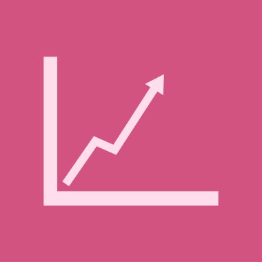 İş grafiği. Infographic. Grafik simgesini. Büyüyen grafik erkek. Düz tasarım stili.