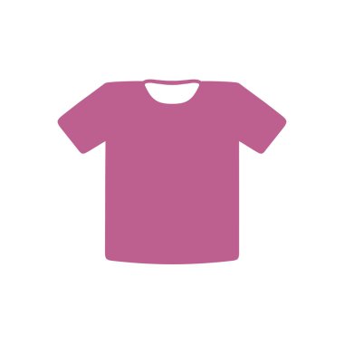 T-shirt işareti simgesi. Giysi sembolü. Düz tasarım stili.