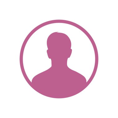 Kullanıcı simgesi simgesi. Kişi sembolü. İnsan avatarı. Düz stil.. 