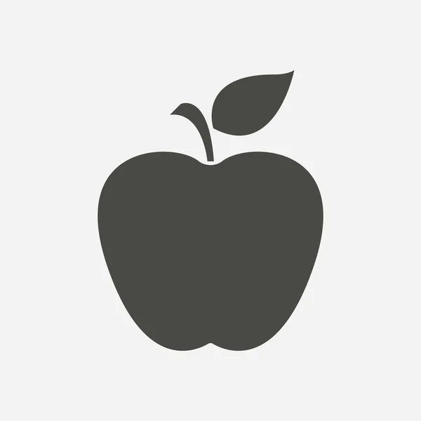 Icône Apple Concept Alimentation Saine Symbole Naturopathie — Image vectorielle