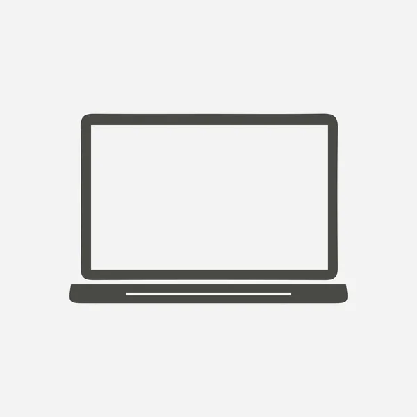 Ícone Laptop Estilo Design Plano Laptop Como Uma Ferramenta Negócios — Vetor de Stock