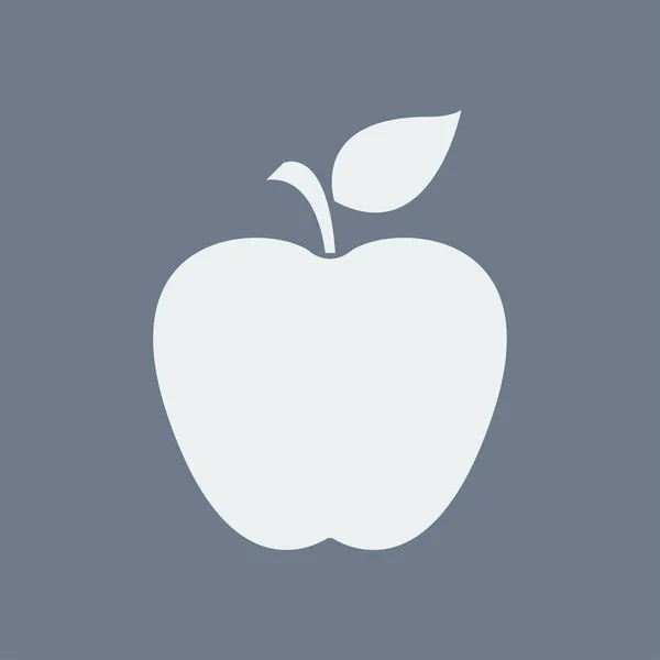 Icône Apple Concept Alimentation Saine Symbole Naturopathie — Image vectorielle