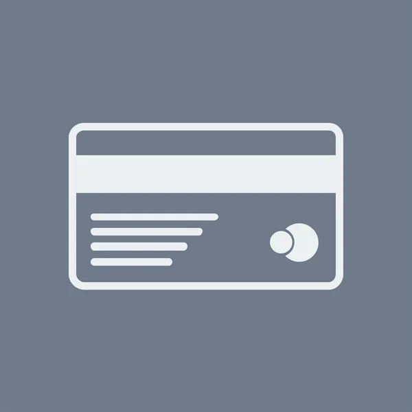 Vector Creditcard Pictogram Platte Ontwerpstijl — Stockvector