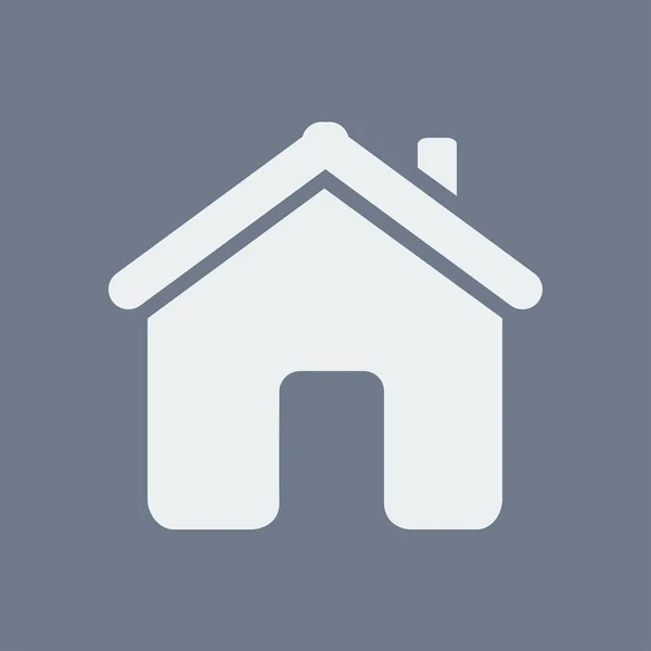 Vector Home Icono Estilo Diseño Plano — Vector de stock