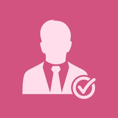 Kullanıcı işareti simgesi ekleyin. Arkadaş simgesi eklemek. Düz tasarım stili.