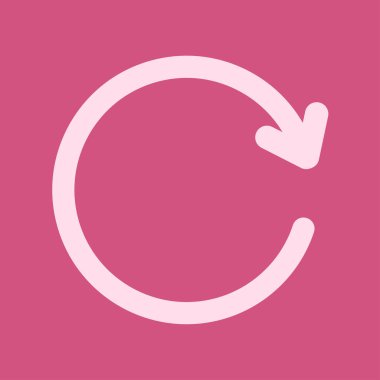 Ciircular ok işareti simge vektör. Sağa taşır oku.