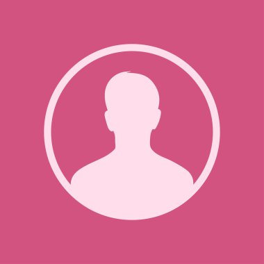 Kullanıcı simgesi simgesi. Kişi sembolü. İnsan avatarı. Düz stil.. 