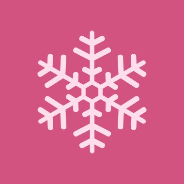 Kar tanesi simgesi. Yılbaşı Dekorasyonu. Tüm Noel ve yeni yıl kutlamak için.