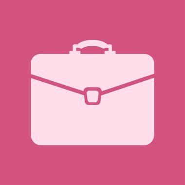 Evrak çantası ikonu, vektör illüstrasyonu. düz tasarım biçimi. 