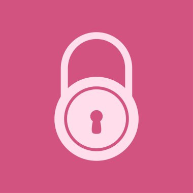 Kilit işareti simgesi.