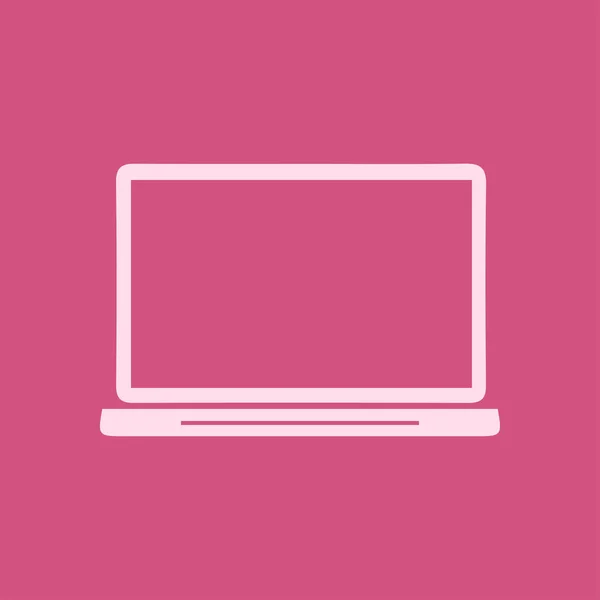 Laptop teken symbool. — Stockvector