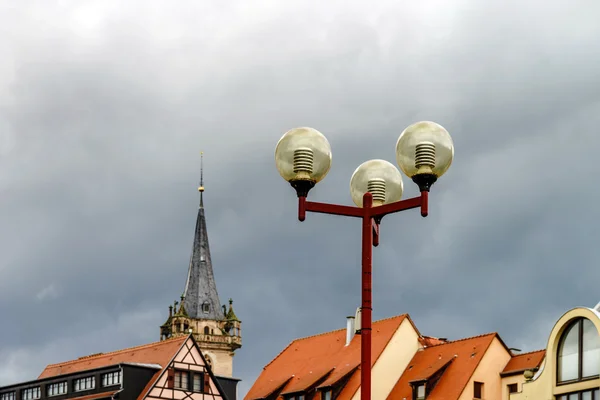 Altes historisches zentrum von obernai abend blick — Stockfoto