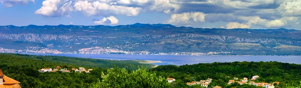 Wide panoramic view of Adriatic sea in Croatia — Stock Photo, Image