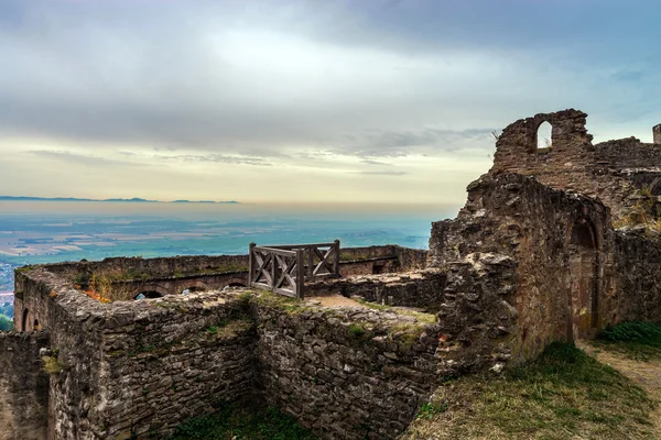 Majestic medieval castle  Saint-Ulrich on the top of the hill — Stock Photo, Image