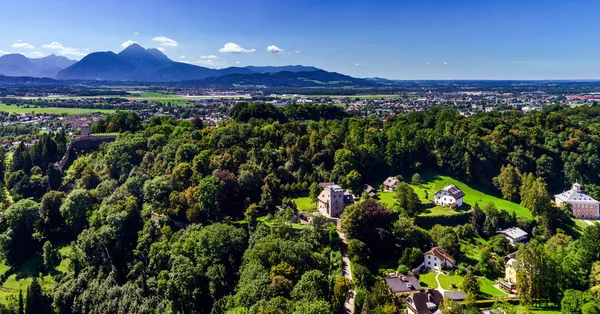 Pohled na alpské krajiny v Salzburg, Rakousko — Stock fotografie