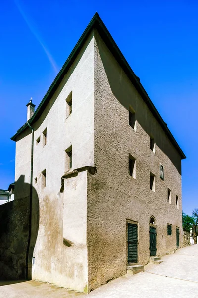 Benteng Hohensalzburg, kastil abad pertengahan yang indah di Salzburg — Stok Foto