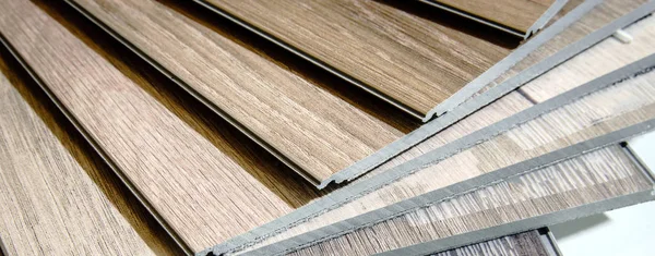 Natural wooden laminat samples for floor covering — Stock Photo, Image