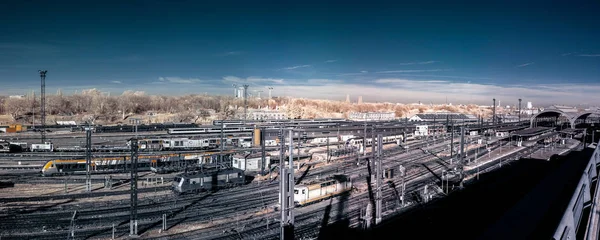 中央火车站斯特拉斯堡全景, 法国 — 图库照片