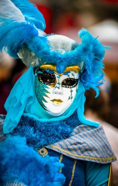 İçerik, 4 Şubat 2017: Rosheim, Fransa: Venedik karnaval maskesi