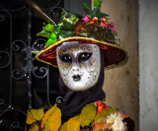Editorial, 4 marzo 2017: Rosheim, Francia: Máscara de Carnaval Veneciana — Foto de Stock