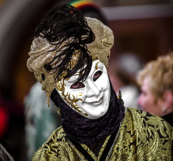 Editorial, 4 March 2017: Rosheim, France: Venetian Carnival Mask — Stock Photo, Image