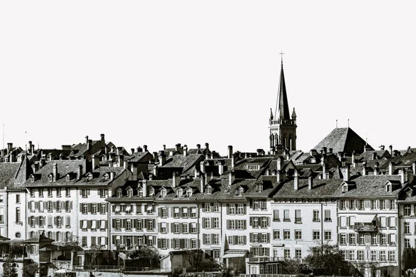 Centro antiguo de Berna vista del paisaje urbano — Foto de Stock