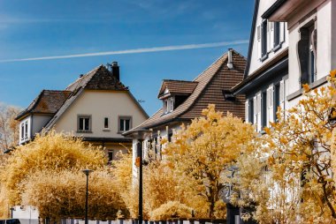 Strazburg, infre kırmızı görünümü sokak