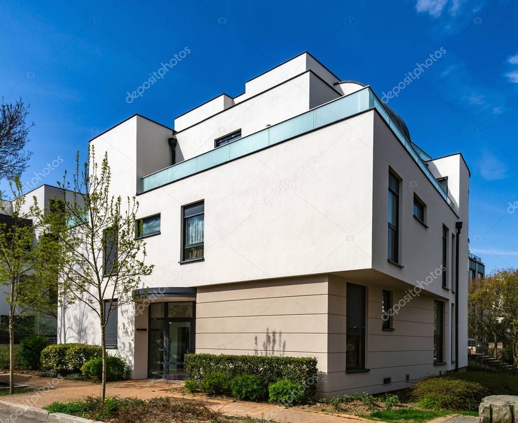 New modern apartment building in Strasbourg, France