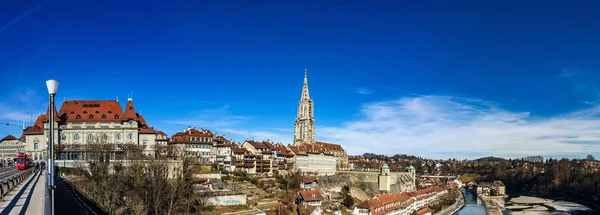 Editorial: 25 února 2017: Bern, Švýcarsko. Staré centrum města — Stock fotografie