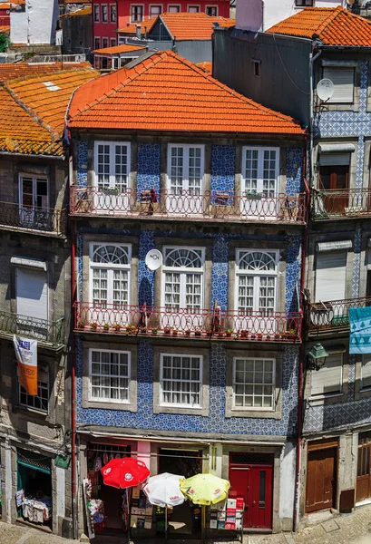 Redaksiyon: 6 Haziran 2017: Porto, Portekiz. Havadan panoramik görünümü — Stok fotoğraf