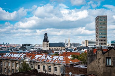 Redaksiyon: 16 Nisan 2017: Brüksel, Belçika. Eski mimari 