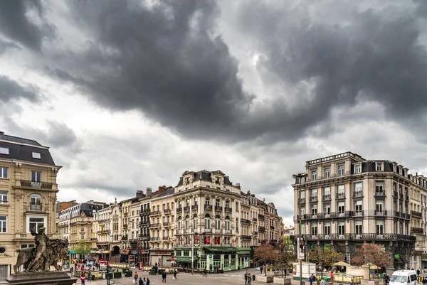 Editorial: 16 de abril de 2017: Bruxelas, Bélgica. Arquitetura antiga — Fotografia de Stock