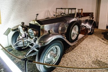 Redaksiyon: 29 Ekim 2017: Martigny, İsviçre. Retro otomobil 