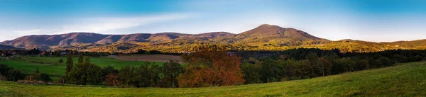 Vista panoramica dei bellissimi vigneti dell'Alsazia in autunno . — Foto Stock