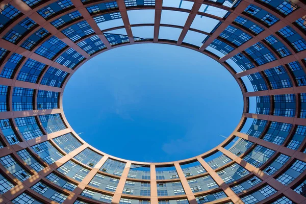 Poço interno do Parlamento Europeu em Estrasburgo — Fotografia de Stock