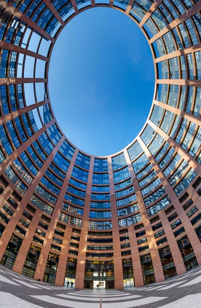 Pozzo interno del Parlamento europeo a Strasburgo — Foto Stock