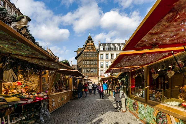 Hoofdartikel: 27 november 2019: Straatsburg, Frankrijk. Kerstmis mar — Stockfoto
